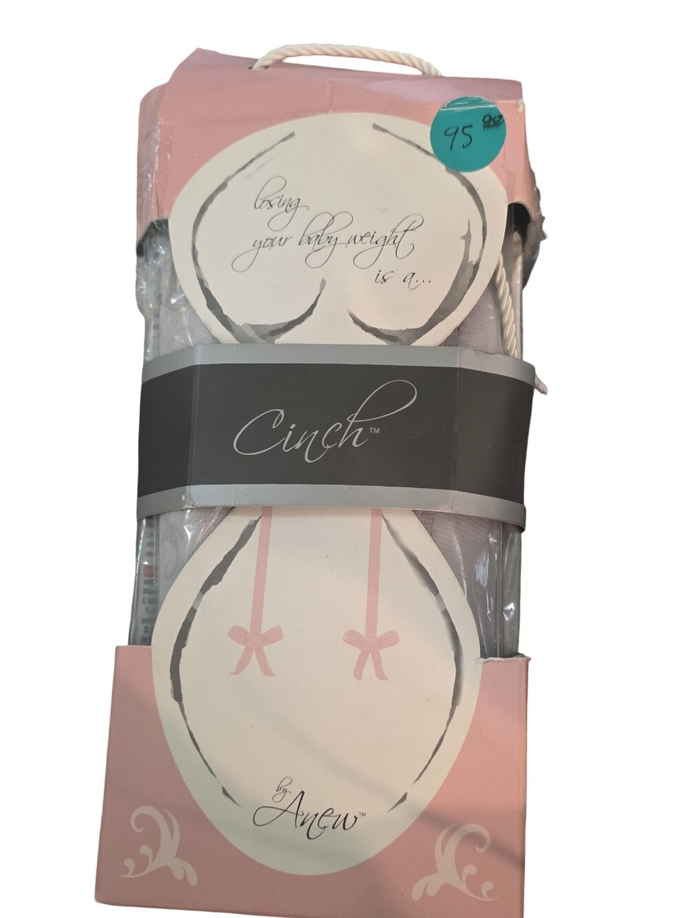 Cinch Stretch Maternity Support Band in Pink and Gray